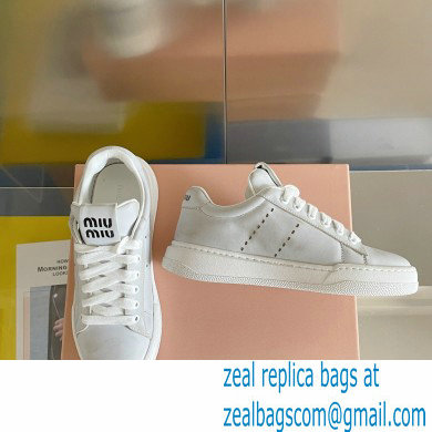 Miu Miu Bleached leather sneakers 06 2023