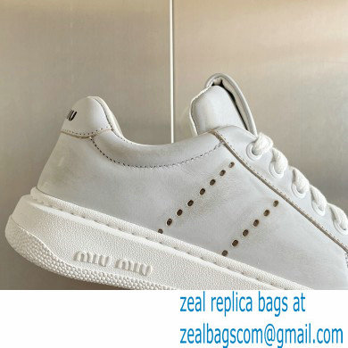 Miu Miu Bleached leather sneakers 06 2023 - Click Image to Close