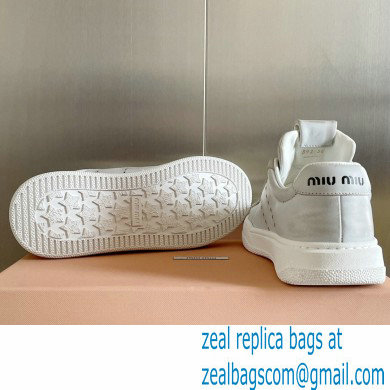 Miu Miu Bleached leather sneakers 06 2023