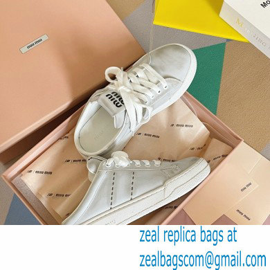 Miu Miu Bleached leather sneakers 07 2023