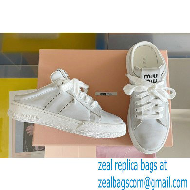 Miu Miu Bleached leather sneakers 07 2023
