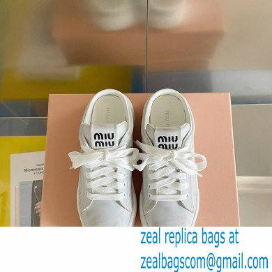 Miu Miu Bleached leather sneakers 07 2023