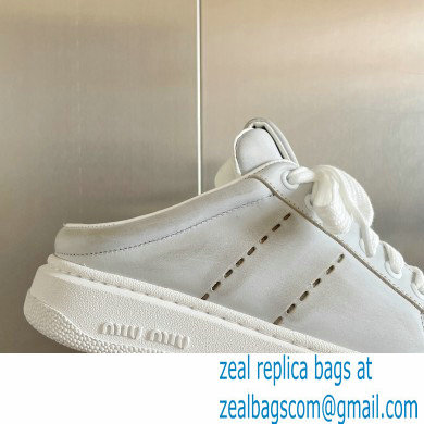 Miu Miu Bleached leather sneakers 07 2023