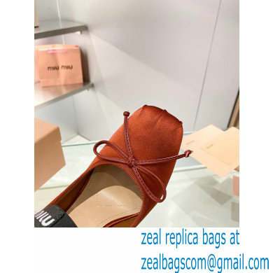 Miu Miu heel 9.5cm Satin pumps cocoa brown 2023