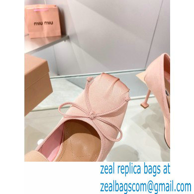 Miu Miu heel 9.5cm Satin pumps orchid pink 2023