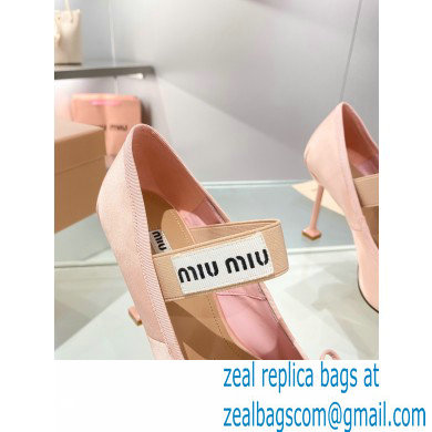 Miu Miu heel 9.5cm Satin pumps orchid pink 2023 - Click Image to Close