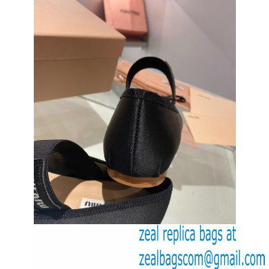 Miu Miu satin Ballerinas black 2023