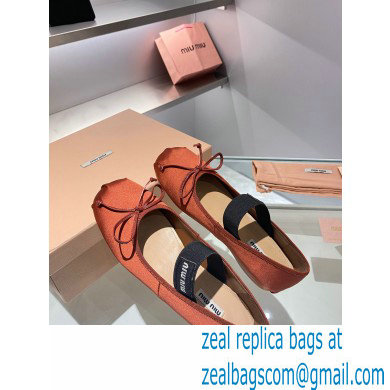 Miu Miu satin Ballerinas cocoa brown 2023 - Click Image to Close