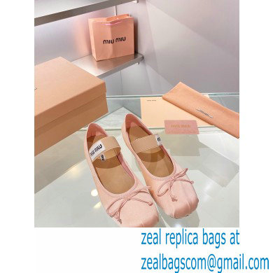 Miu Miu satin Ballerinas orchid pink 2023