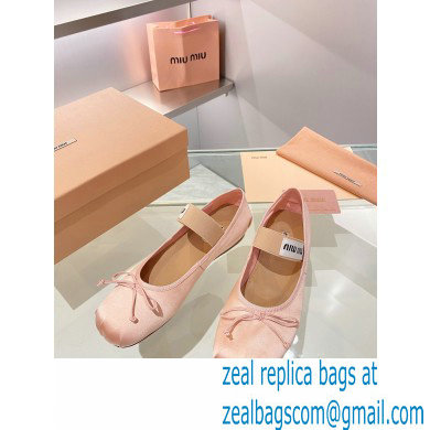 Miu Miu satin Ballerinas orchid pink 2023