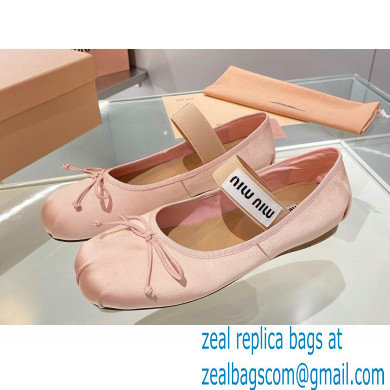 Miu Miu satin Ballerinas orchid pink 2023 - Click Image to Close