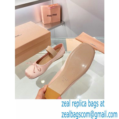 Miu Miu satin Ballerinas orchid pink 2023