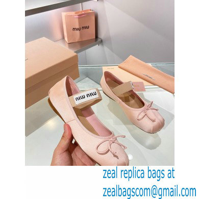 Miu Miu satin Ballerinas orchid pink 2023