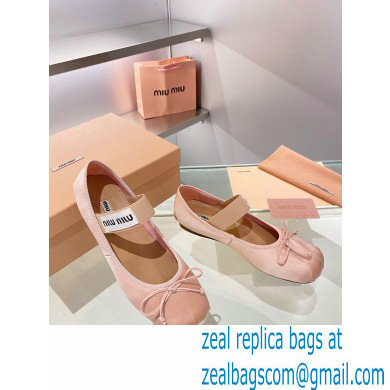 Miu Miu satin Ballerinas orchid pink 2023 - Click Image to Close