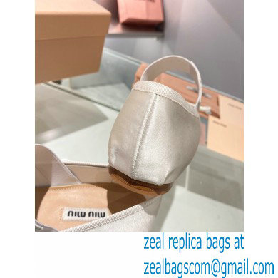 Miu Miu satin Ballerinas white 2023