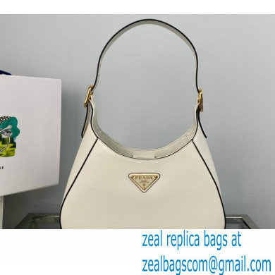 Prada Cleo leather shoulder Bag 1BC179 White 2023