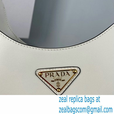 Prada Cleo leather shoulder Bag 1BC179 White 2023