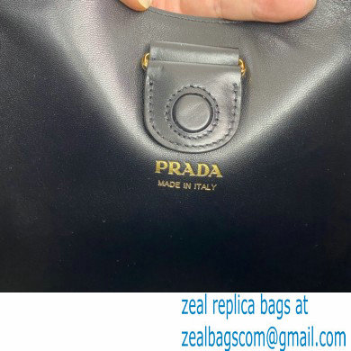 Prada Cleo leather shoulder Bag 1BC181 Black 2023