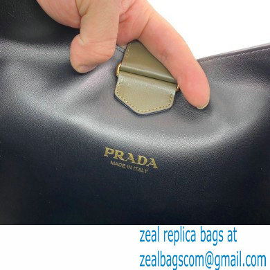 Prada Cleo leather shoulder Bag 1BC181 Dark Green 2023