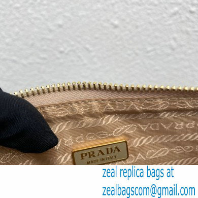 Prada Embroidered fabric Mini bag 1BC543 Apricot 2023