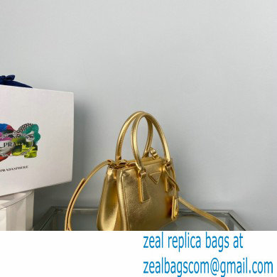 Prada Galleria Saffiano leather Mini bag 1BA906 Gold 2023