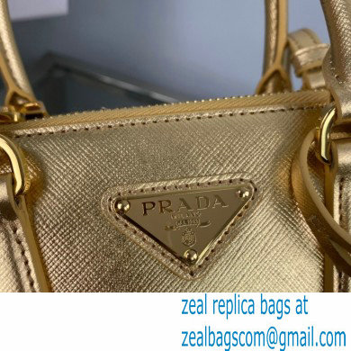 Prada Galleria Saffiano leather Mini bag 1BA906 Gold 2023