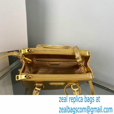 Prada Galleria Saffiano leather Mini bag 1BA906 Gold 2023