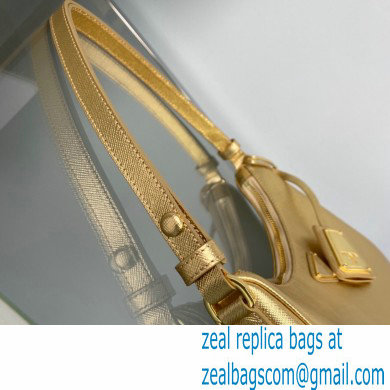 Prada Re-Edition 2005 Saffiano Leather Hobo Bag 1BC204 Gold 2023