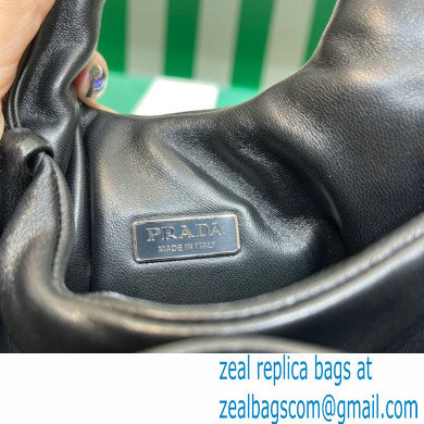 Prada Small padded Soft nappa-leather bag 1BA359 Black 2023