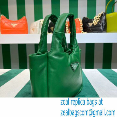 Prada Small padded Soft nappa-leather bag 1BA359 Green 2023