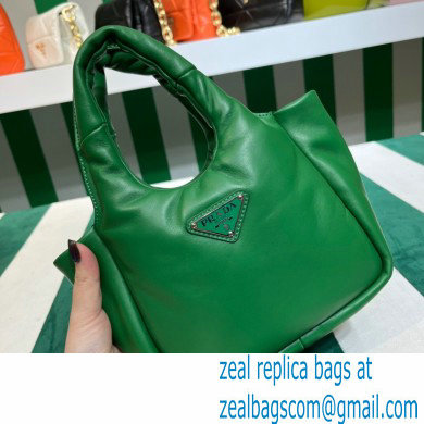 Prada Small padded Soft nappa-leather bag 1BA359 Green 2023 - Click Image to Close