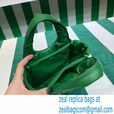 Prada Small padded Soft nappa-leather bag 1BA359 Green 2023