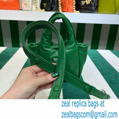 Prada Small padded Soft nappa-leather bag 1BA359 Green 2023