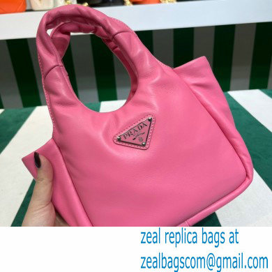 Prada Small padded Soft nappa-leather bag 1BA359 Pink 2023