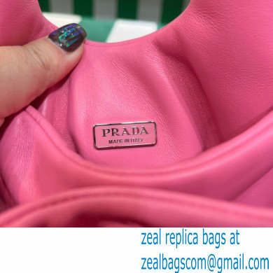 Prada Small padded Soft nappa-leather bag 1BA359 Pink 2023