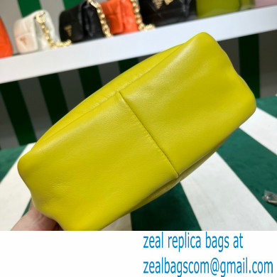 Prada Small padded Soft nappa-leather bag 1BA359 Yellow 2023