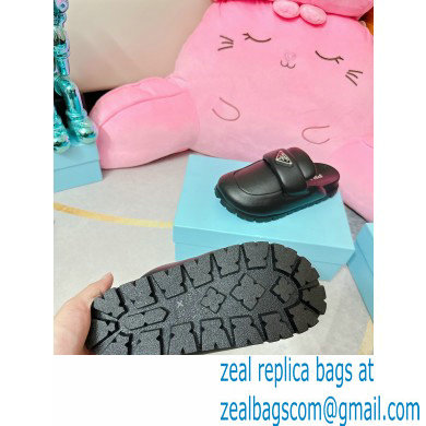 Prada Soft padded nappa leather sabots 1S084N Black 2023