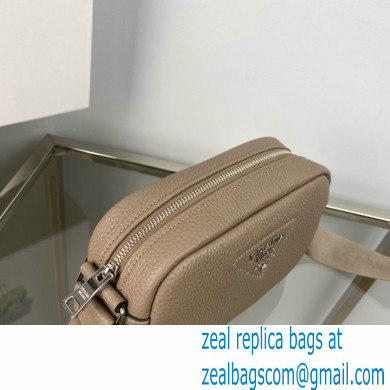 Prada leather shoulder Bag 1BH182 Gray 2023