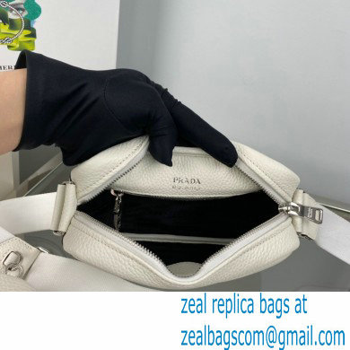 Prada leather shoulder Bag 1BH182 White 2023 - Click Image to Close