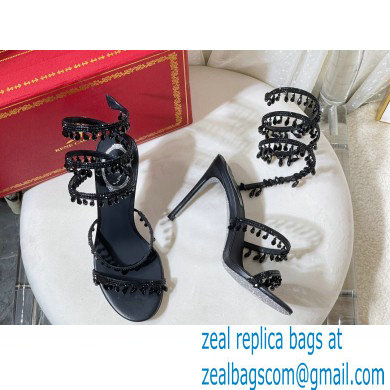 Rene Caovilla Heel 9.5cm Chandelier Crystal Jewel Sandals 01 - Click Image to Close