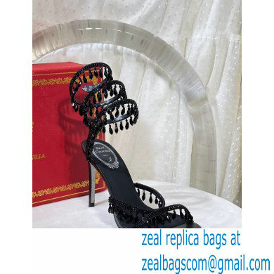 Rene Caovilla Heel 9.5cm Chandelier Crystal Jewel Sandals 01