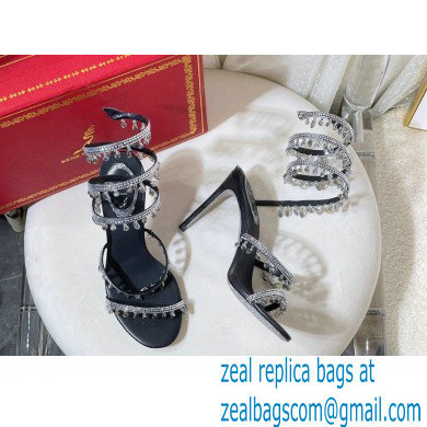 Rene Caovilla Heel 9.5cm Chandelier Crystal Jewel Sandals 02 - Click Image to Close