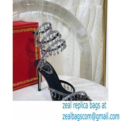 Rene Caovilla Heel 9.5cm Chandelier Crystal Jewel Sandals 02 - Click Image to Close