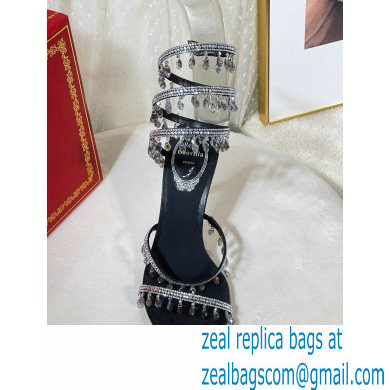 Rene Caovilla Heel 9.5cm Chandelier Crystal Jewel Sandals 02 - Click Image to Close