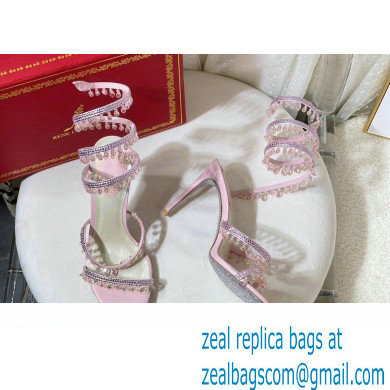 Rene Caovilla Heel 9.5cm Chandelier Crystal Jewel Sandals 03