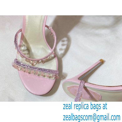 Rene Caovilla Heel 9.5cm Chandelier Crystal Jewel Sandals 03