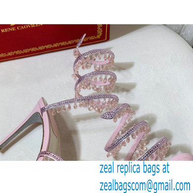 Rene Caovilla Heel 9.5cm Chandelier Crystal Jewel Sandals 03 - Click Image to Close
