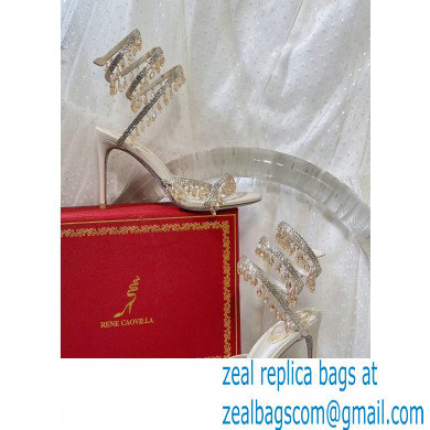 Rene Caovilla Heel 9.5cm Chandelier Crystal Jewel Sandals 04
