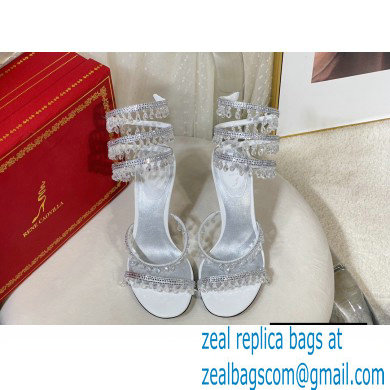 Rene Caovilla Heel 9.5cm Chandelier Crystal Jewel Sandals 05 - Click Image to Close