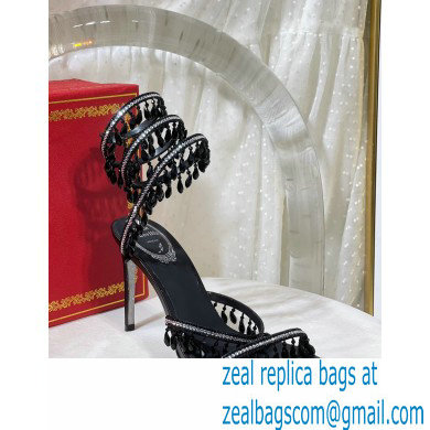 Rene Caovilla Heel 9.5cm Chandelier Crystal Jewel Sandals 06